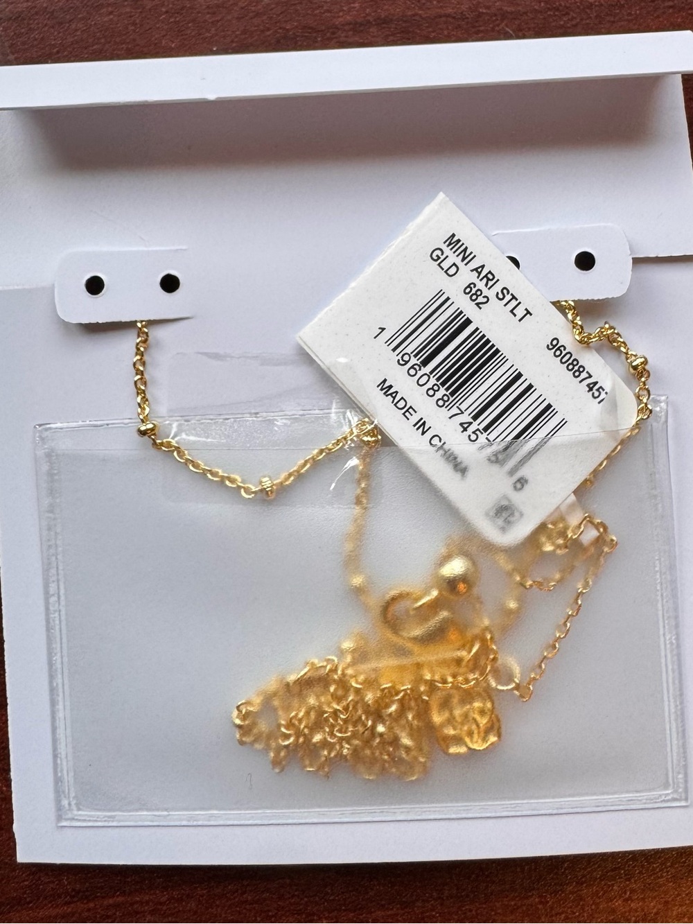 Kendra Scott Mini Ari Heart Gold Necklace - Rose Quartz - Picture 2 of 5